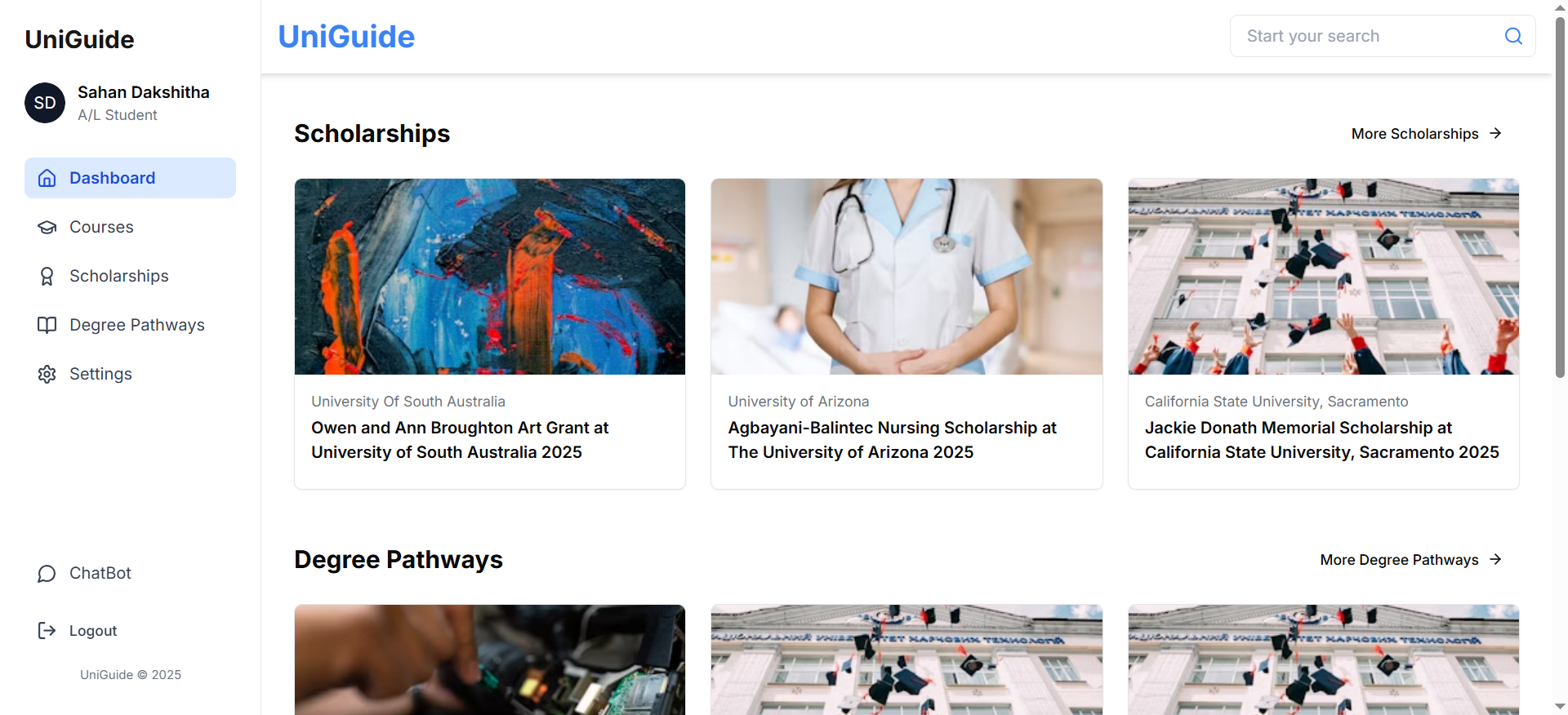 UniGuide - AI-Powered University Guidance Platform